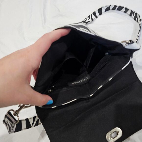 Y2k vintage emo scene zebra print crossbody bag - Picture 3 of 8